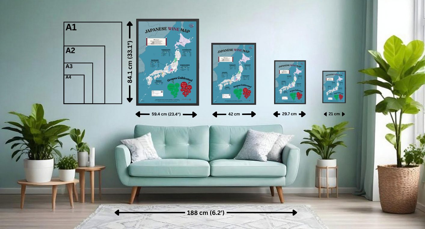 Japanese Wine map posters